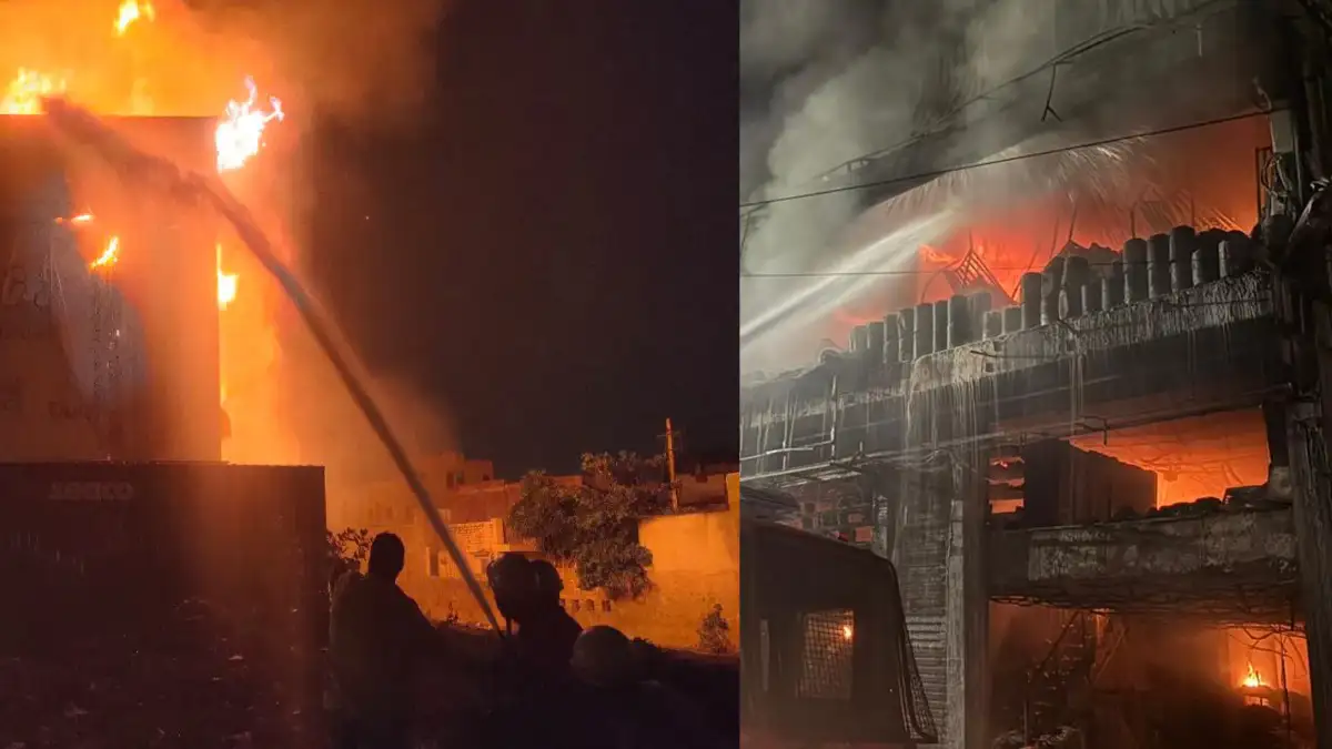 Massive Fire at Jodhpur Paint Shop, Air Force Helped Prevent a Major Disaster