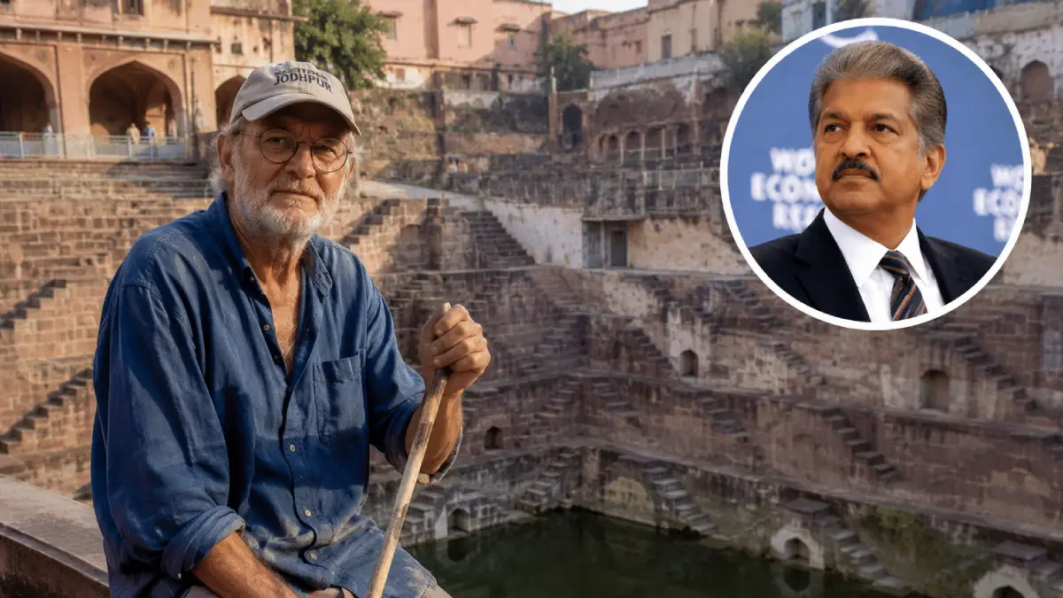 Anand Mahindra Applauds ‘Pagal Saab,’ the Irishman Restoring Jodhpur’s Ancient Bawris